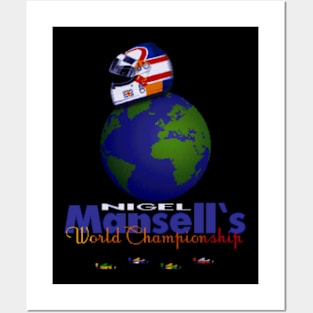 Nigel Mansells World Championship Posters and Art